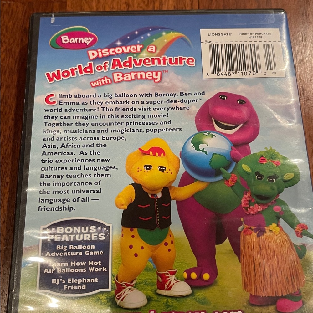 Barney Big World Adventure the Movie DVD - Picture 2 of 4
